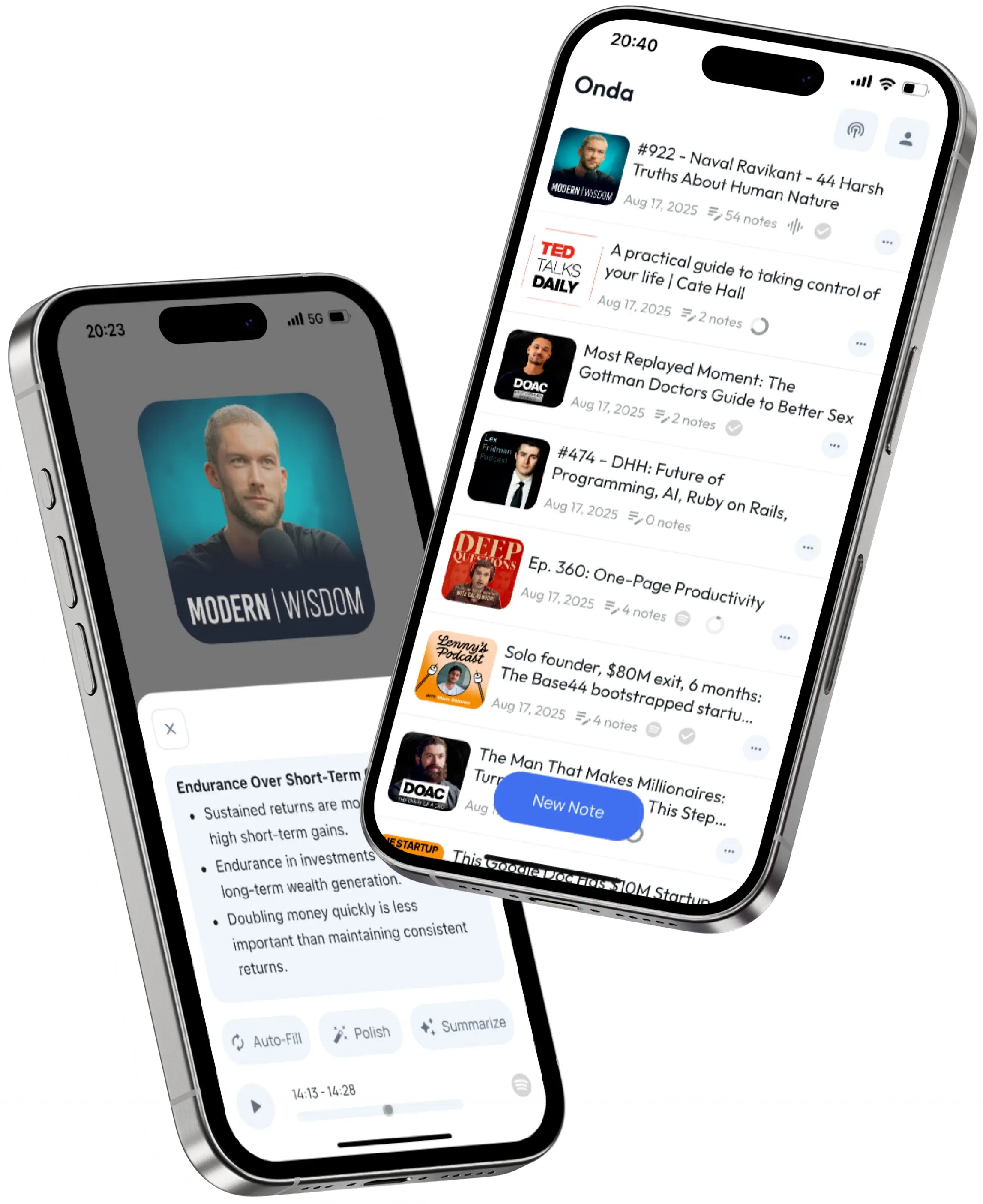 Onda AI Notetaker for Podcasts